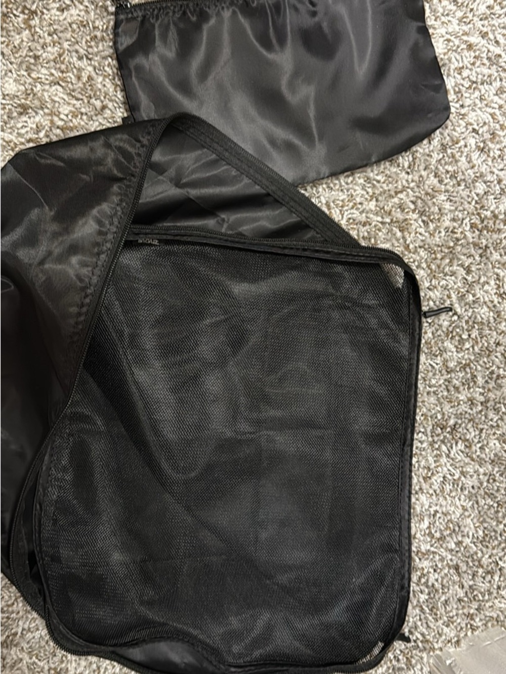 Black Travel Packing Cube Set